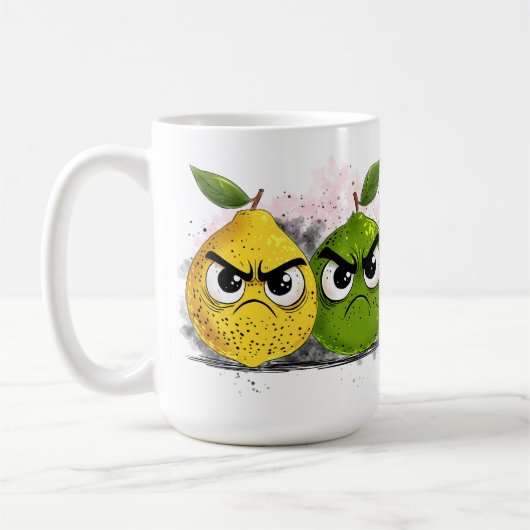 Mug Citron grincheux Lime grincheuse (Gauche)