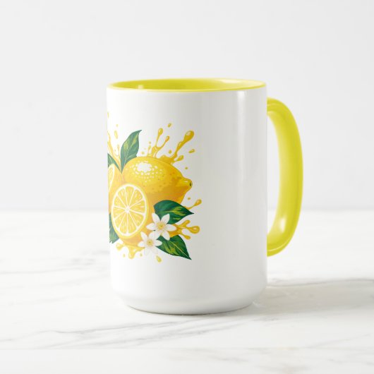 Mug Citron juteux (Devant droit)