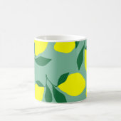 Mug Citron simple, Arrière - plan vert. (Centre)