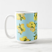 Mug Citron Squeeze Mariage Anniversaire bleu (Gauche)