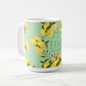Mug Citron Squeeze Mariage Anniversaire Vert (Devant gauche)