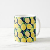 Mug Citrons aquarelle : Illustration Motif fraîche (Devant droit)