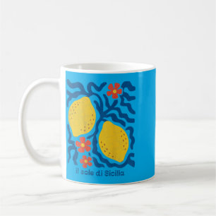 Mug Citrons Boho Floral Soleil Di Sicile Voyage Vacanc