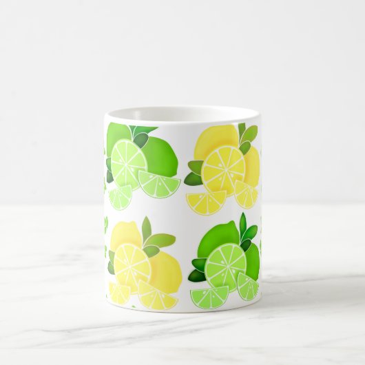 Mug Citrons citrons | tranches de citron vert (Centre)