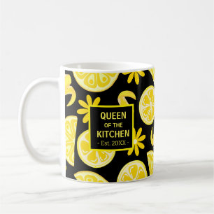 Mug citrons citrus citron chef mignon jaune noir