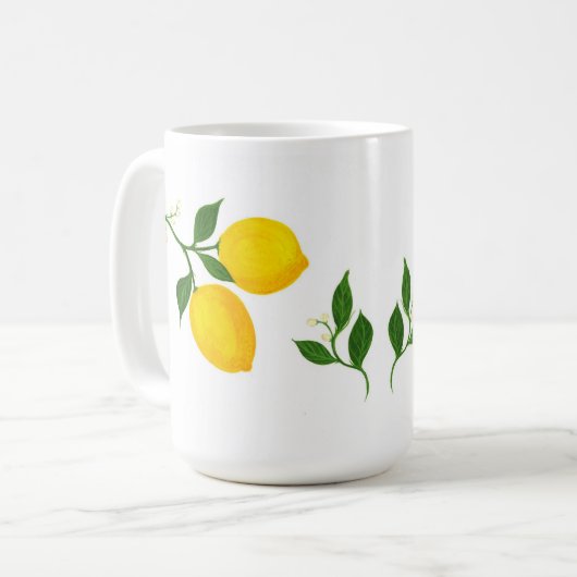 Mug Citrons et bourgeons (Devant gauche)