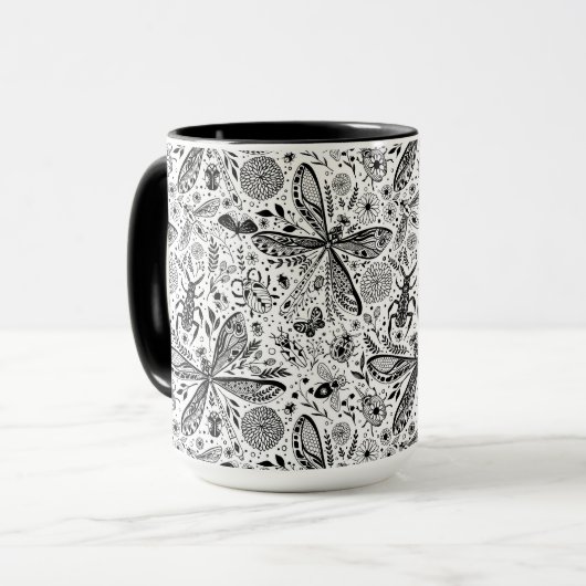 Mug Citrons et feuilles (Devant gauche)