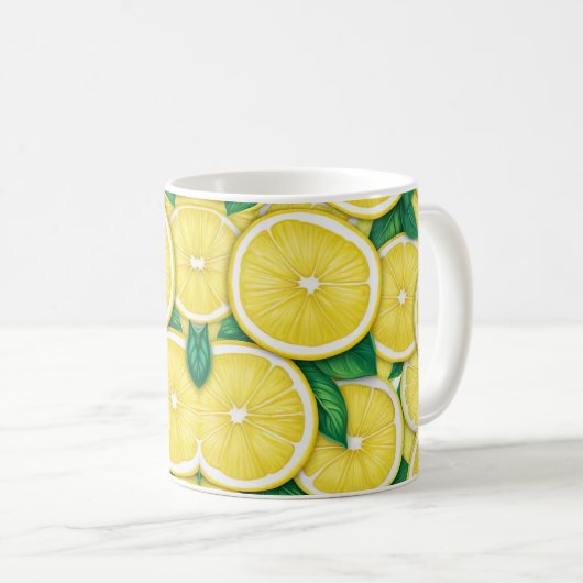 Mug Citrons frais et doux (Devant droit)