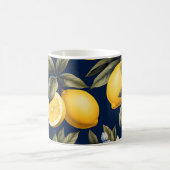 Mug Citrons italiens sur fond marine (Centre)