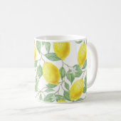 Mug Citrons jaunes sur vigne (Devant droit)