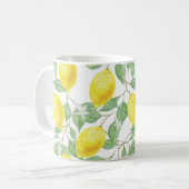 Mug Citrons jaunes sur vigne (Devant gauche)