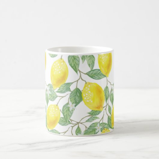 Mug Citrons jaunes sur vigne (Centre)