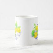 Mug Citrons Meyer sur serviette de cuisine (Centre)
