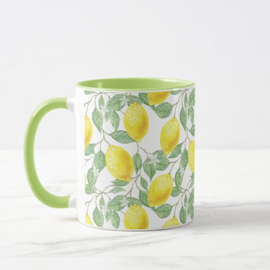 Mug Citrons Motif sans fil (Gauche)