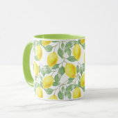 Mug Citrons Motif sans fil (Devant gauche)