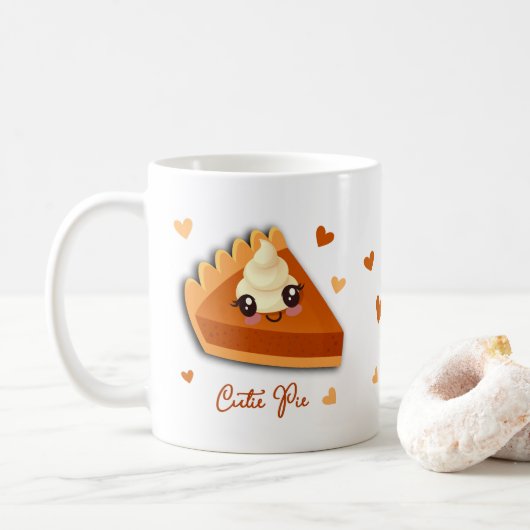 Mug Citrouille à secteurs de la coupe (Avec donut)
