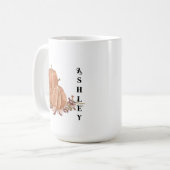Mug Citrouille Automne automne Nom personnalisé Thanks (Devant gauche)
