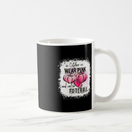 Mug Citrouille Automne En Octobre Nous Portons Rose Et (Droite)