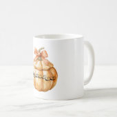 Mug Citrouille avec noeud (Devant droit)