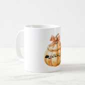 Mug Citrouille avec noeud (Devant gauche)