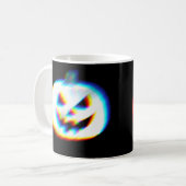 Mug Citrouille blanc Glitchy EDM (Devant gauche)