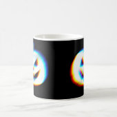 Mug Citrouille blanc Glitchy EDM (Centre)