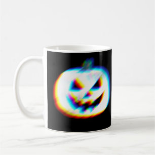 Mug Citrouille blanc Glitchy EDM