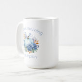 Mug Citrouille bleu (Devant gauche)