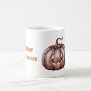 Mug Citrouille Bourguignonne Yeux Bouche Orange Hallow