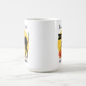 Mug Citrouille Café Black Cat avec des fantômes Hallow (Centre)