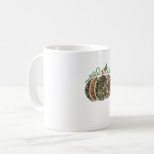 Mug Citrouille Camo Empreinte de léopard Thanksgiving  (Devant gauche)