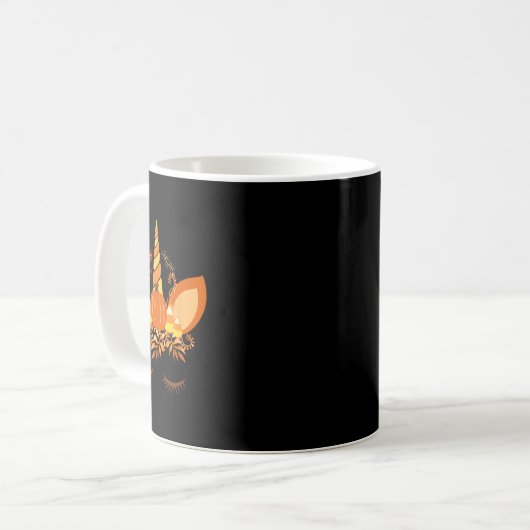 Mug Citrouille Candy Corn - Automne Automne thème Unic (Devant gauche)