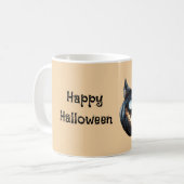 Mug Citrouille Chat Noir (Devant gauche)