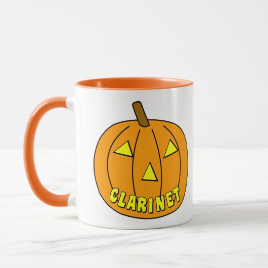 Mug Citrouille Clarinet Halloween (Gauche)