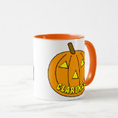 Mug Citrouille Clarinet Halloween (Devant droit)