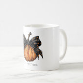 Mug Citrouille Coquette Avec Ruban D'automne (Devant droit)