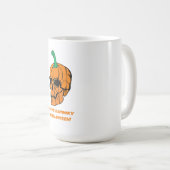 Mug Citrouille crâne d'Halloween (Devant droit)