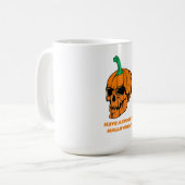 Mug Citrouille crâne d'Halloween (Devant gauche)