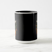 Mug Citrouille crâne Halloween Art gothique à points (Centre)