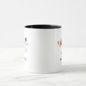Mug Citrouille dansante avec un beau fantôme (Centre)
