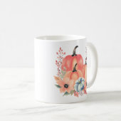 Mug Citrouille d'aquarelle de automne Boho (Devant droit)