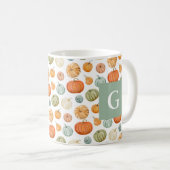Mug Citrouille d'automne coloré (Devant droit)
