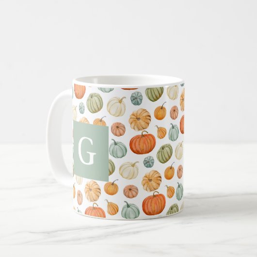 Mug Citrouille d'automne coloré (Devant gauche)