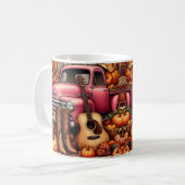 Mug Citrouille d'automne, guitare, camion, bottes (Devant gauche)