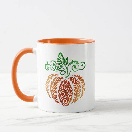 Mug Citrouille d'automne Swirl (Gauche)