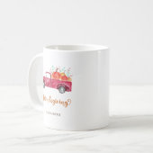 Mug Citrouille de camion rouge Friendsgiving Automne S (Devant gauche)