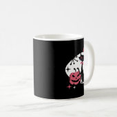Mug Citrouille de chat noir rétro milieu de siècle Hal (Devant droit)