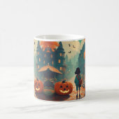 Mug Citrouille de chauve-souris d'Halloween et une fil (Centre)