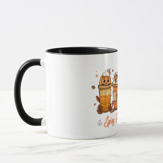 Mug Citrouille de chute épicé Gnome (Gauche)
