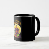 Mug Citrouille de costume d'Halloween Iguana Amuseur d (Devant droit)